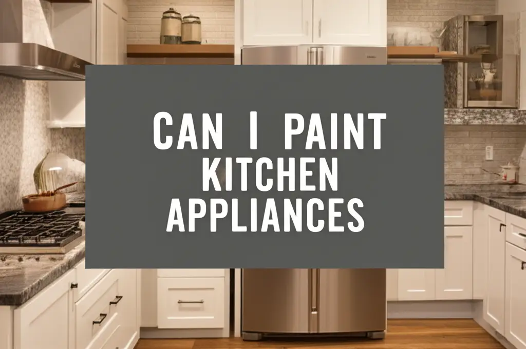 Can I Paint Kitchen Appliances