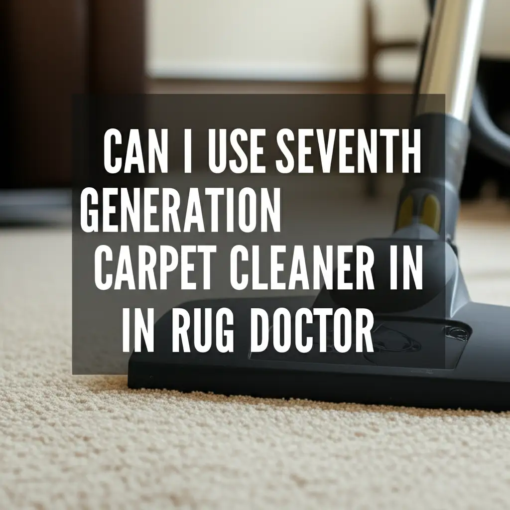 Can I Use Seventh Generation Carpet Cleaner In Rug Doctor