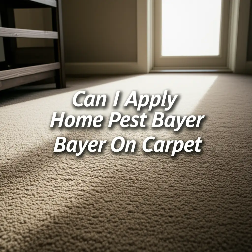 Can I Apply Home Pest Bayer On Carpet
