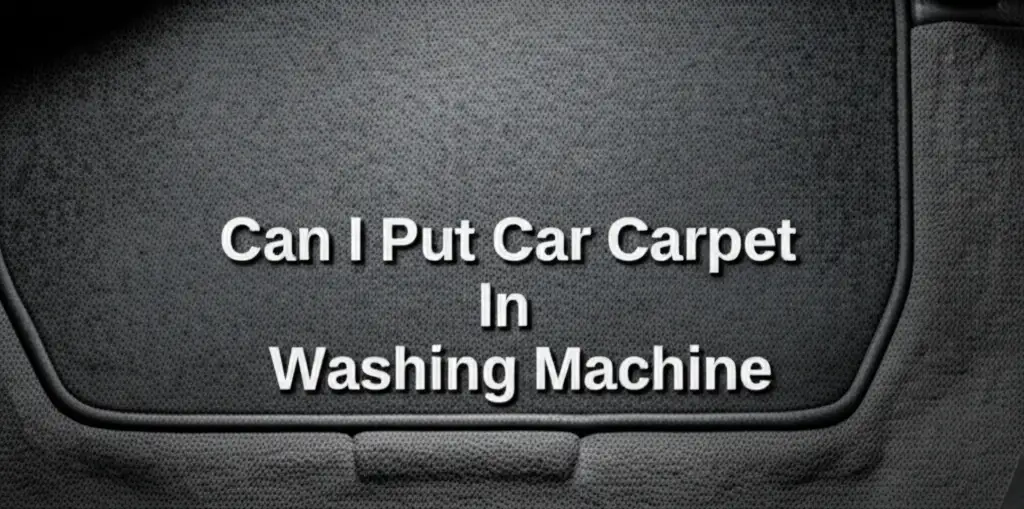 Can I Put Car Carpet In Washing Machine
