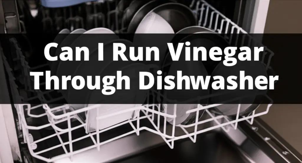 Can I Run Vinegar Through Dishwasher