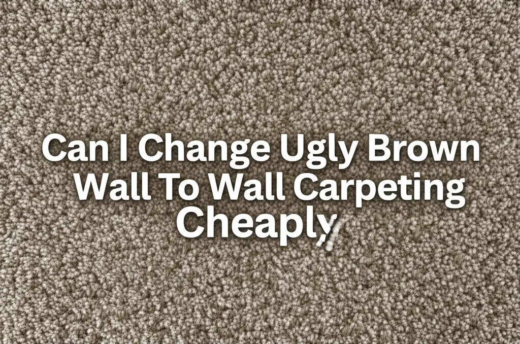 Can I Change Ugly Brown Wall To Wall Carpeting Cheaply