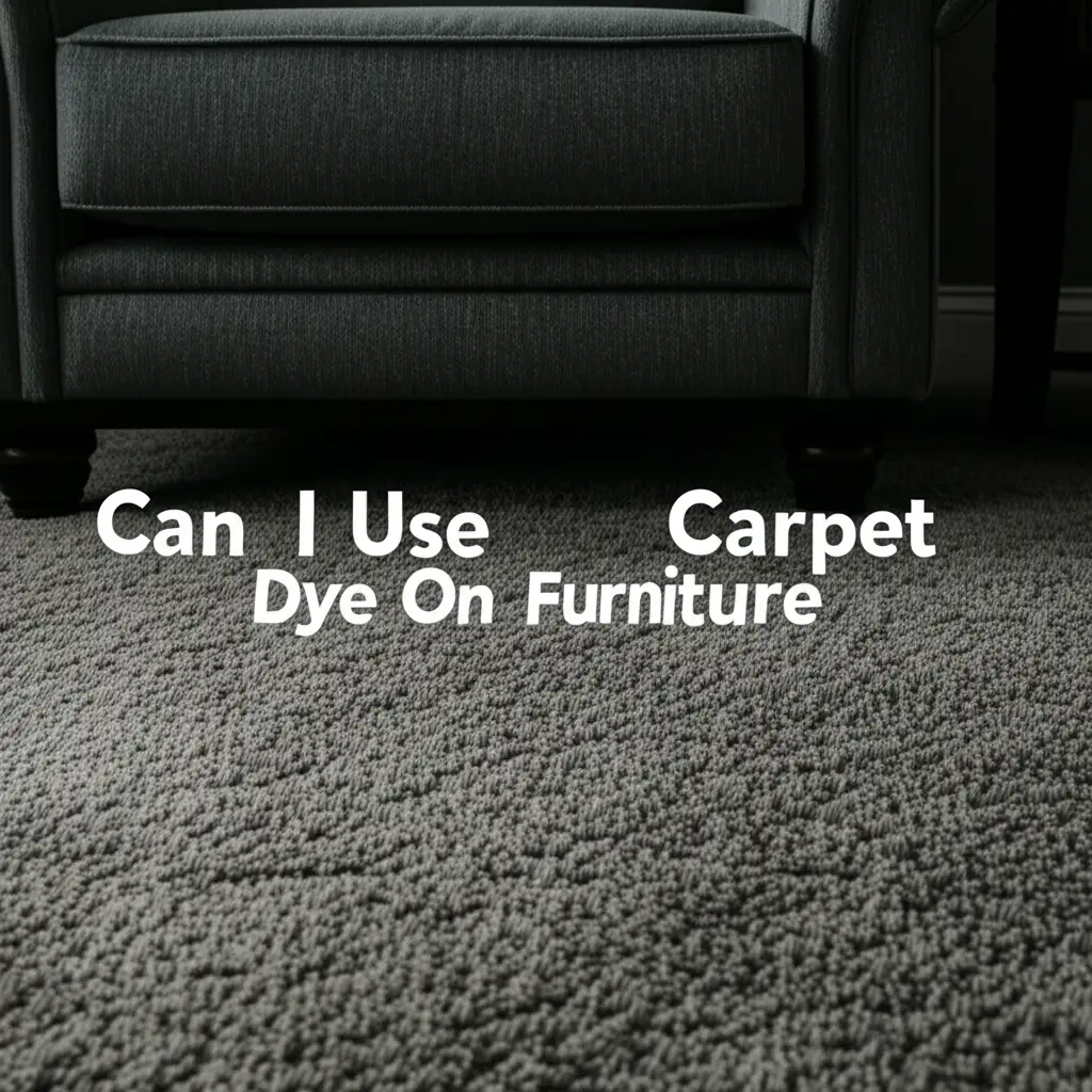 Can I Use Carpet Dye On Furniture