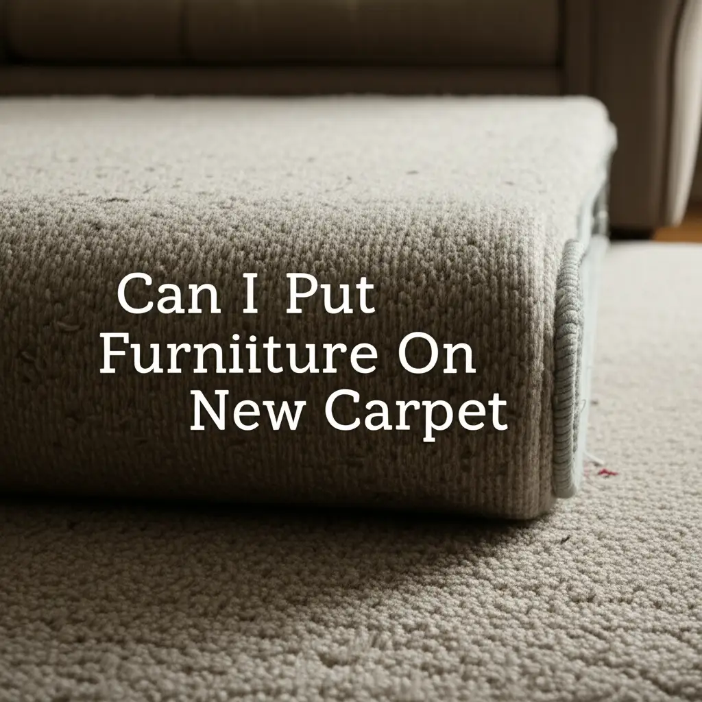 Can I Put Furniture On New Carpet