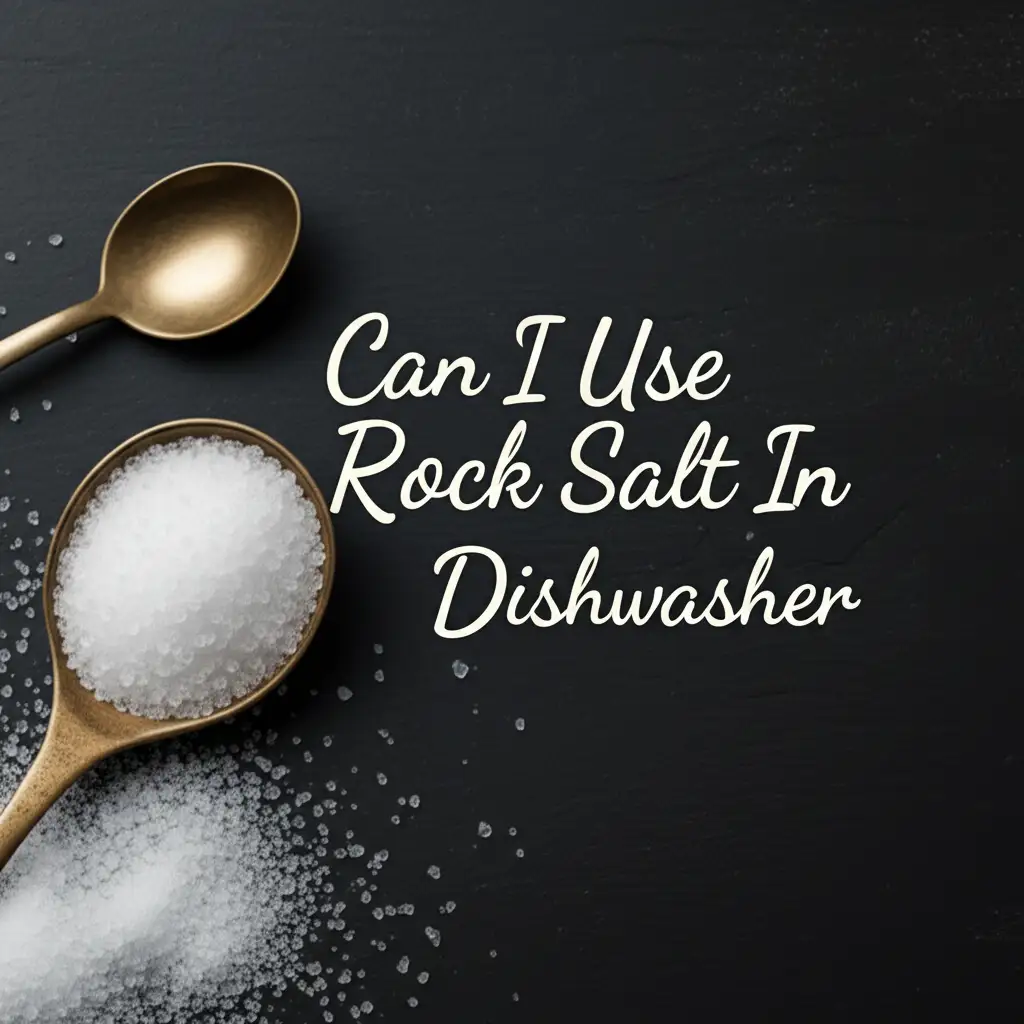 Can I Use Rock Salt In Dishwasher