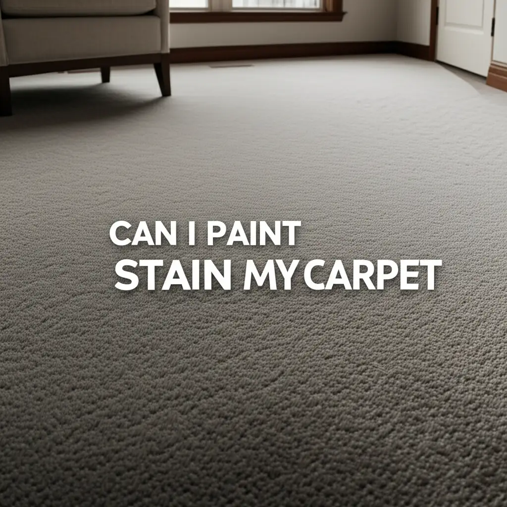 Can I Paint Stain My Carpet