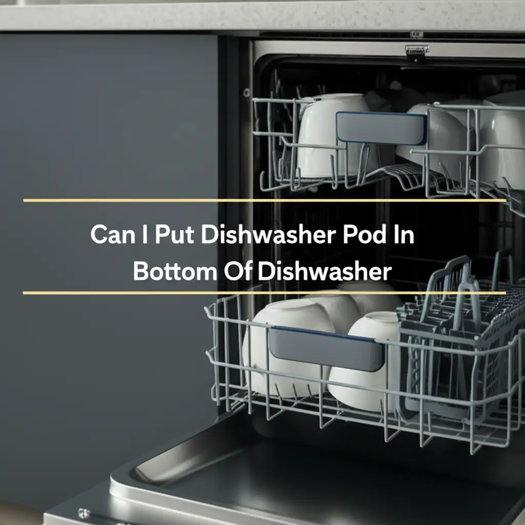Can I Put Dishwasher Pod In Bottom Of Dishwasher