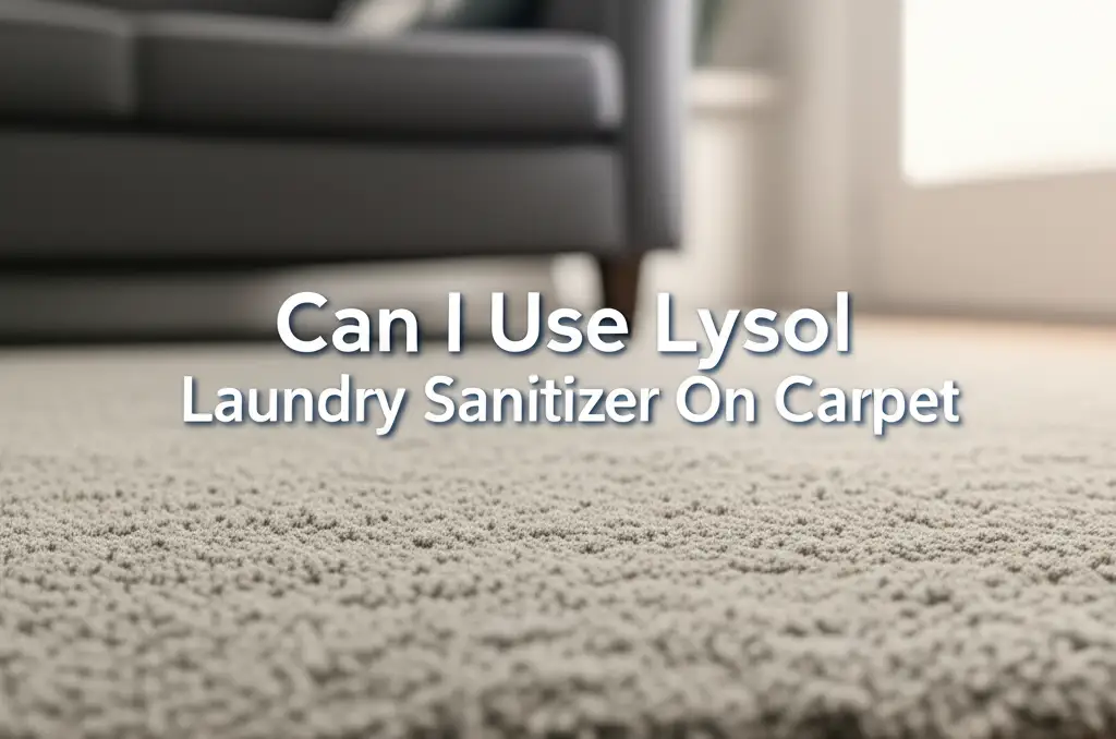 Can I Use Lysol Laundry Sanitizer On Carpet