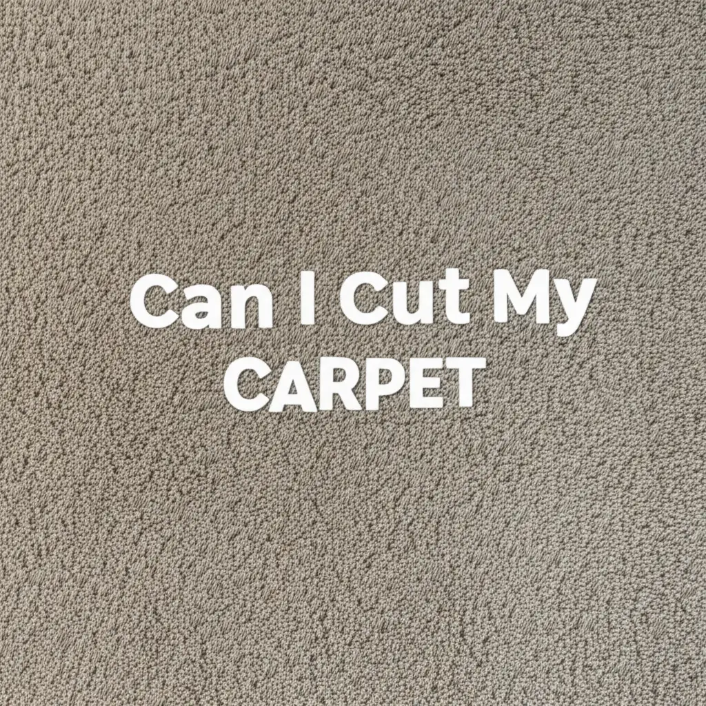 Can I Cut My Carpet