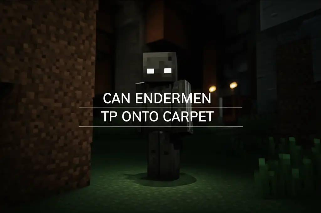 Can Endermen Tp Onto Carpet