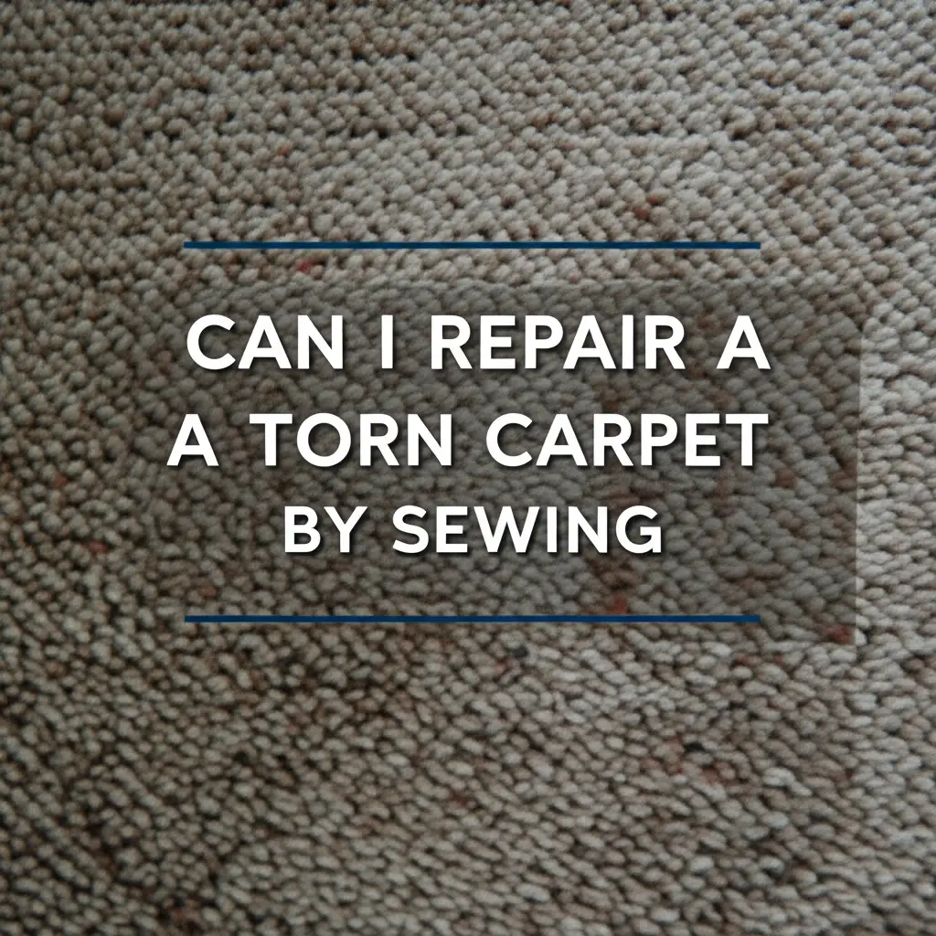 Can I Repair A Torn Carpet By Sewing