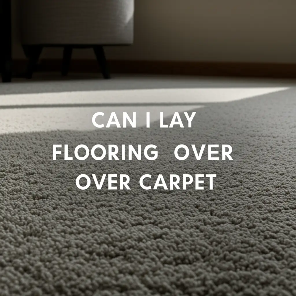Can I Lay Flooring Over Carpet