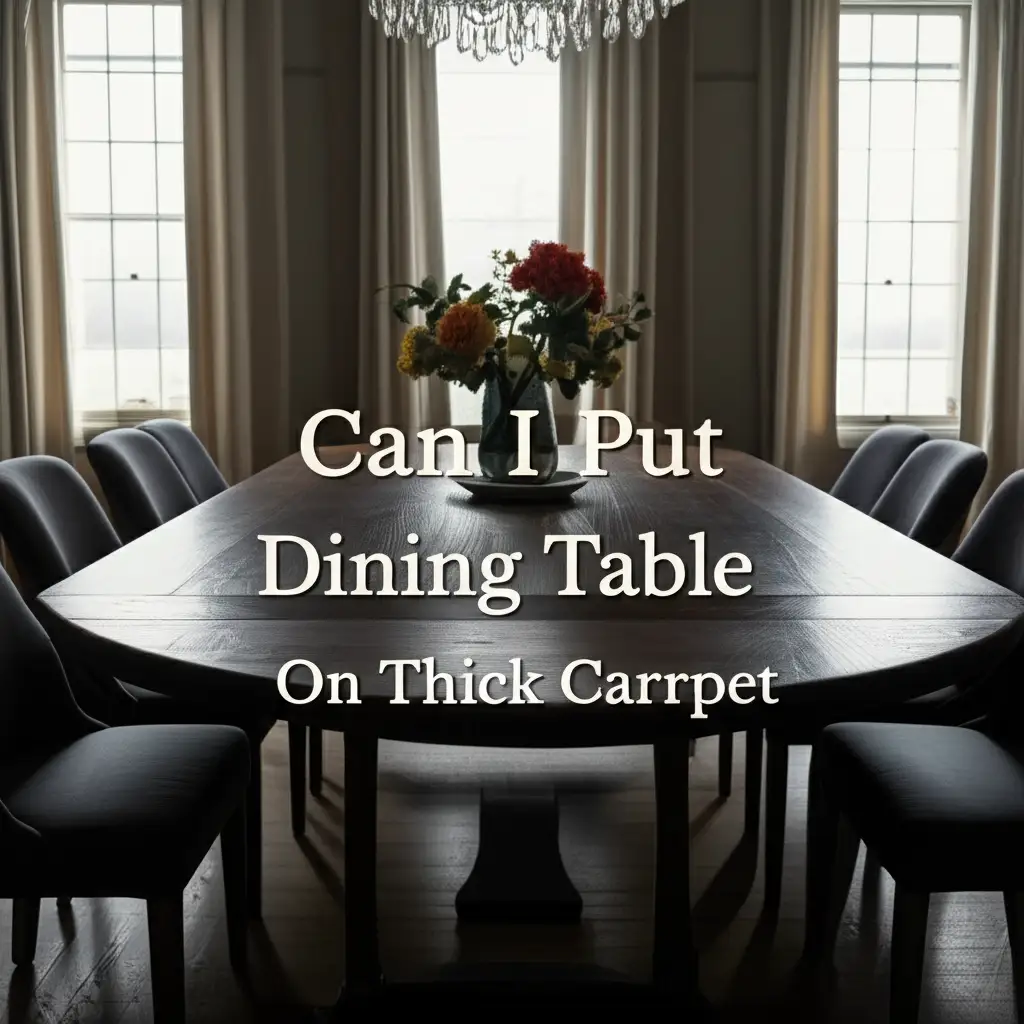 Can I Put Dining Table On Thick Carpet