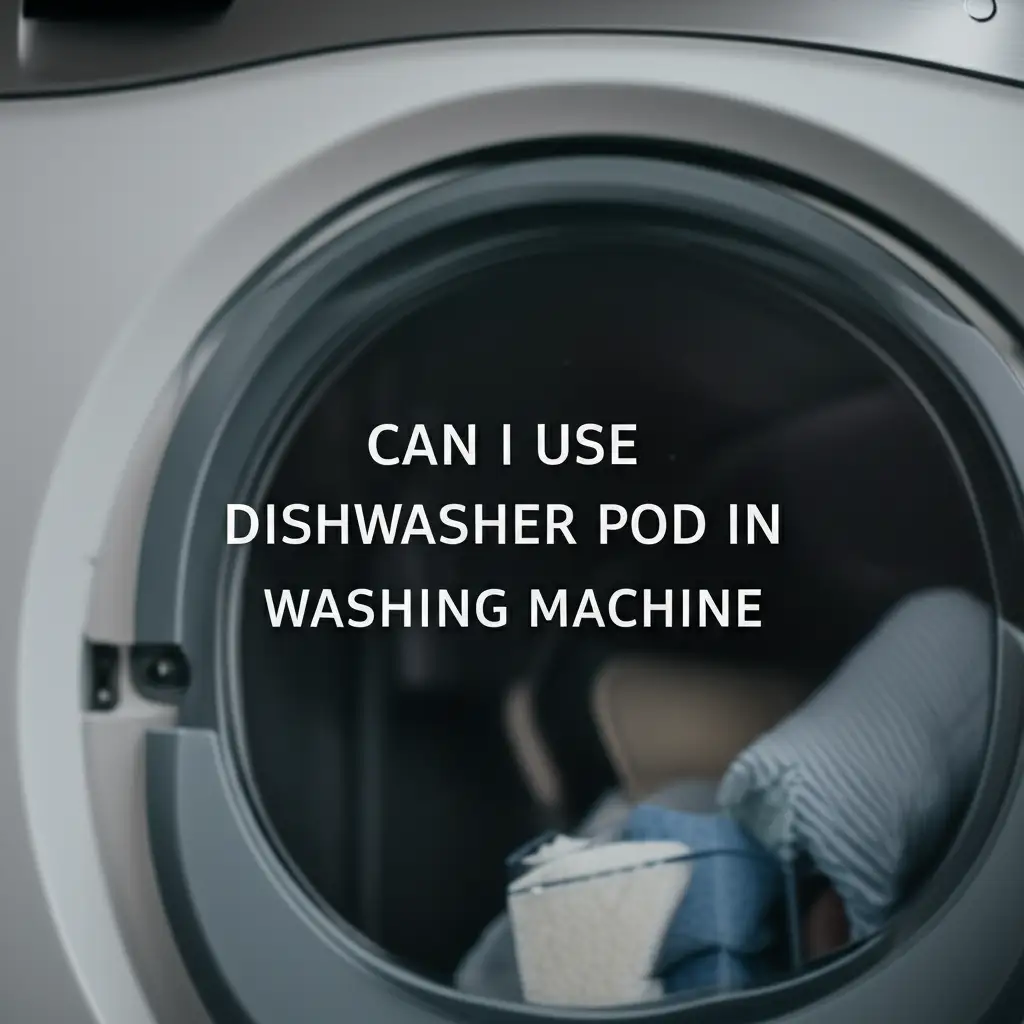 Can I Use Dishwasher Pod In Washing Machine