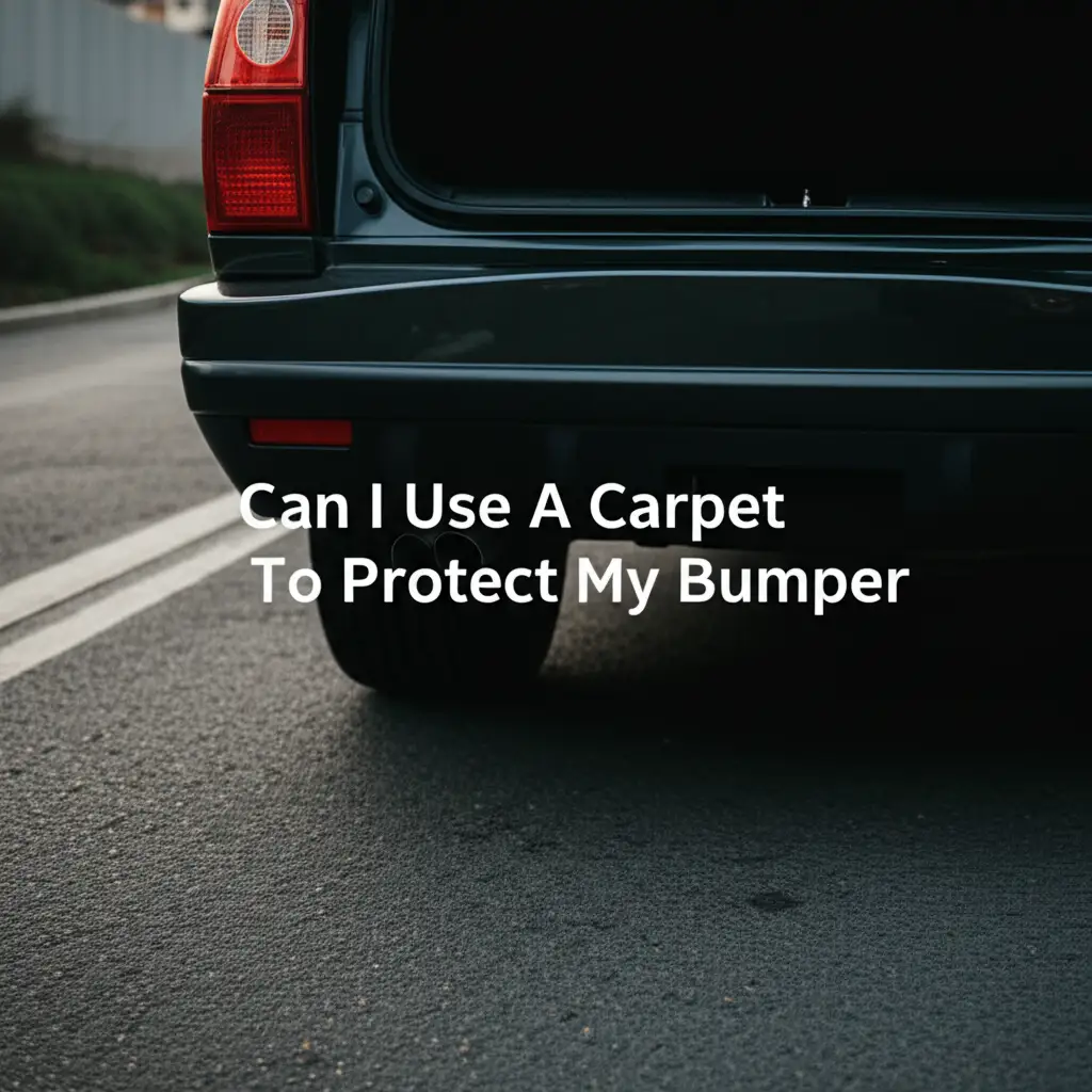 Can I Use A Carpet To Protect My Bumper