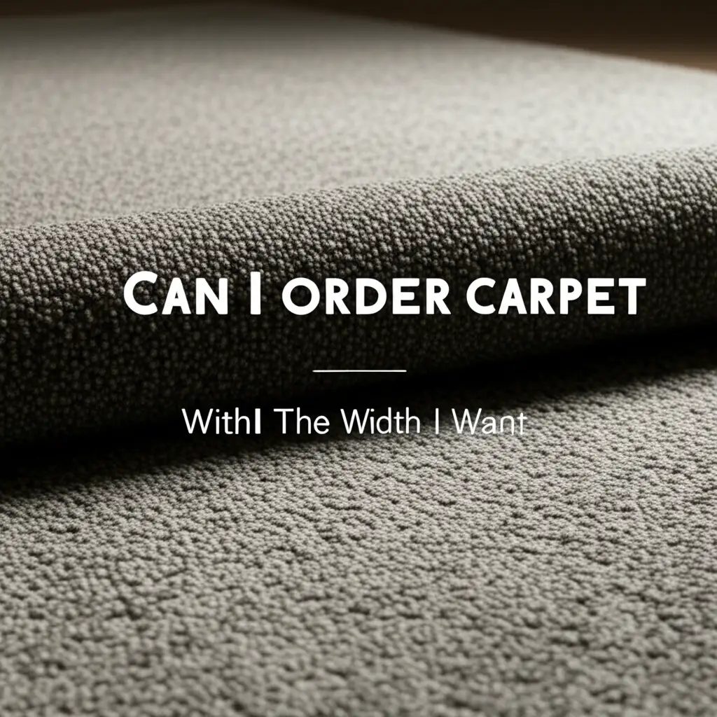 Can I Order Carpet With The Width I Want