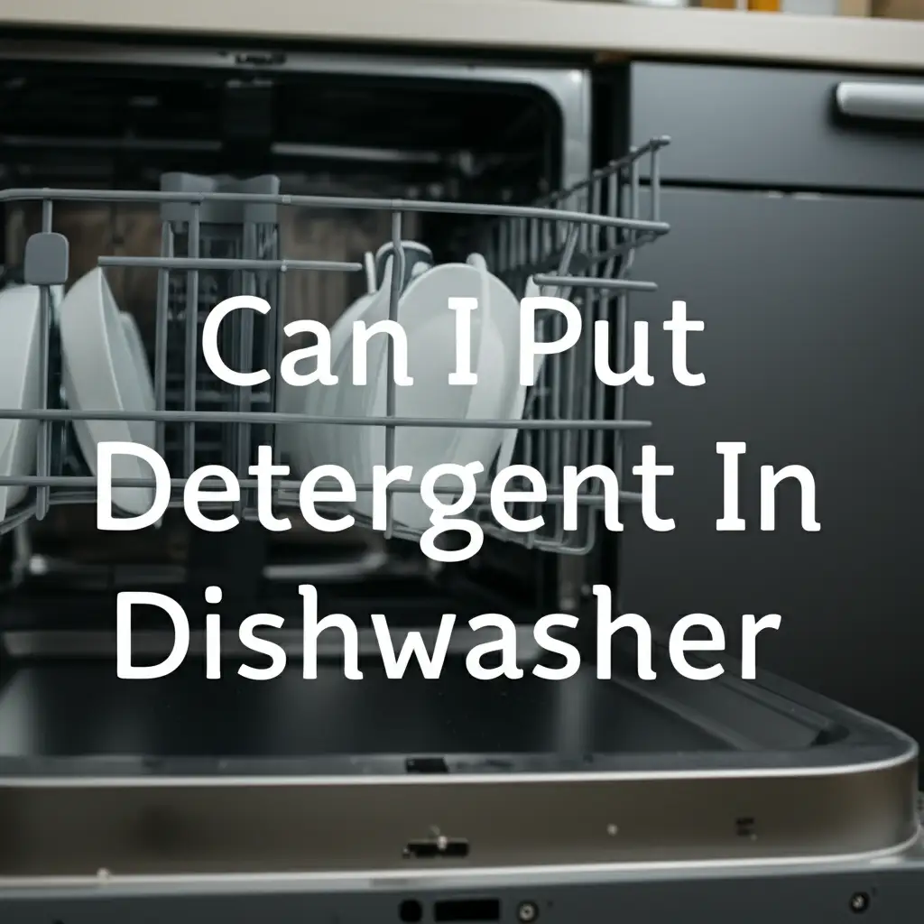 Can I Put Detergent In Dishwasher
