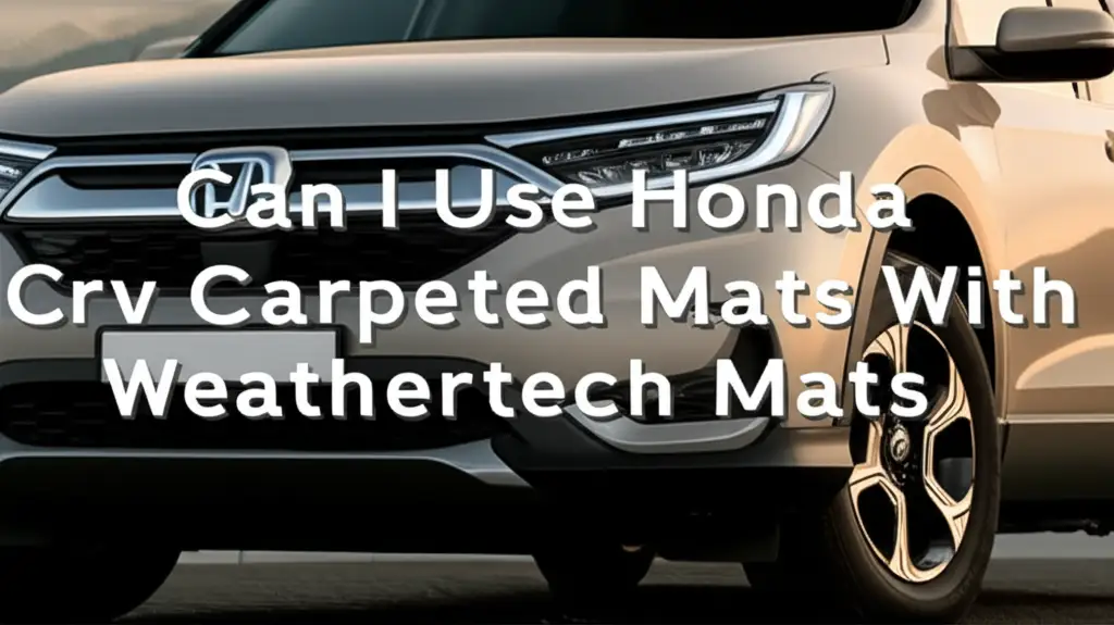 Can I Use Honda Crv Carpeted Mats With Weathertech Mats