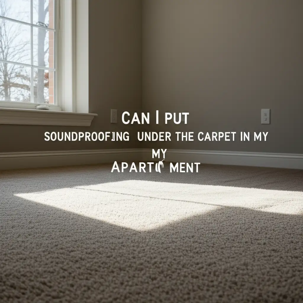 Can I Put Soundproofing Under The Carpet In My Apartment