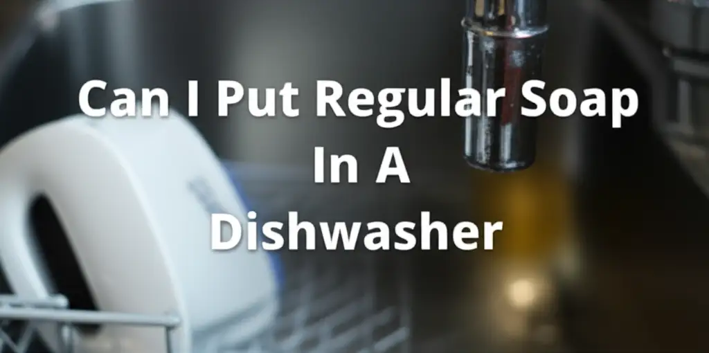Can I Put Regular Soap In A Dishwasher