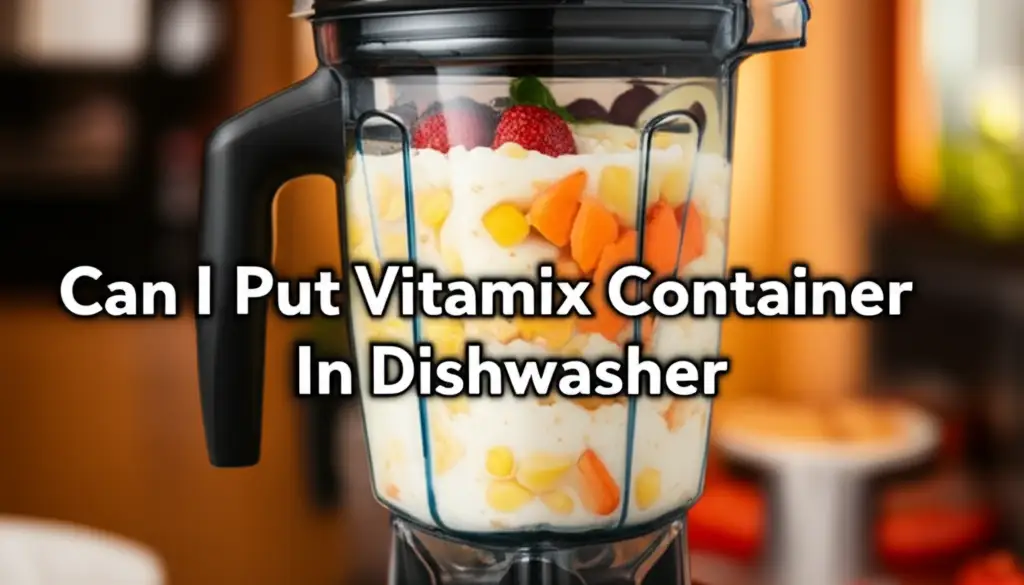 Can I Put Vitamix Container In Dishwasher?