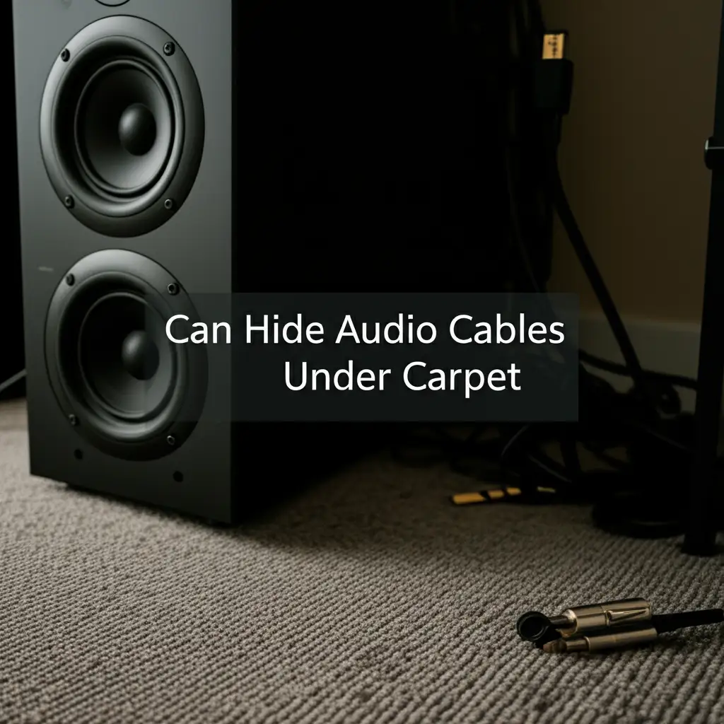 Can Hide Audio Cables Under Carpet