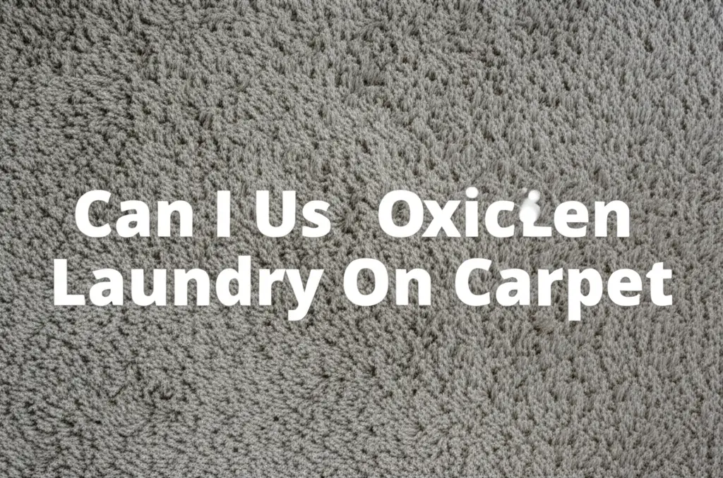 Can I Use Oxiclean Laundry On Carpet