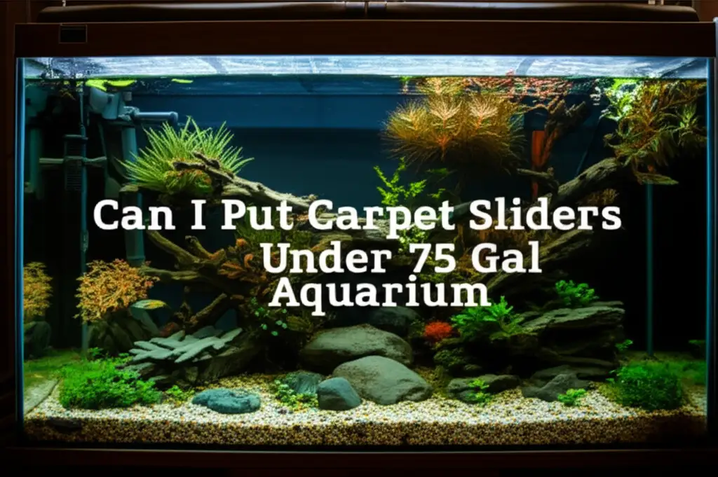 Can I Put Carpet Sliders Under 75 Gal Aquarium
