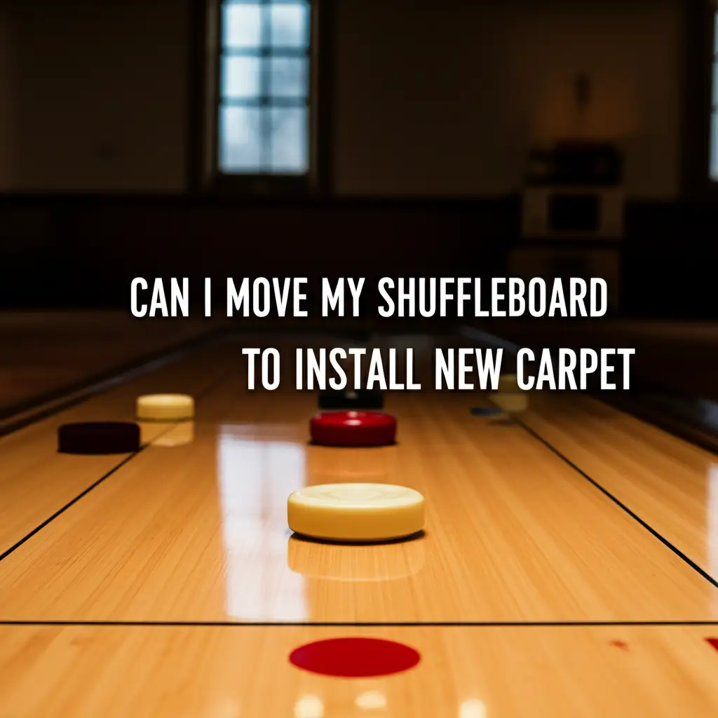 Can I Move My Shuffleboard To Install New Carpet