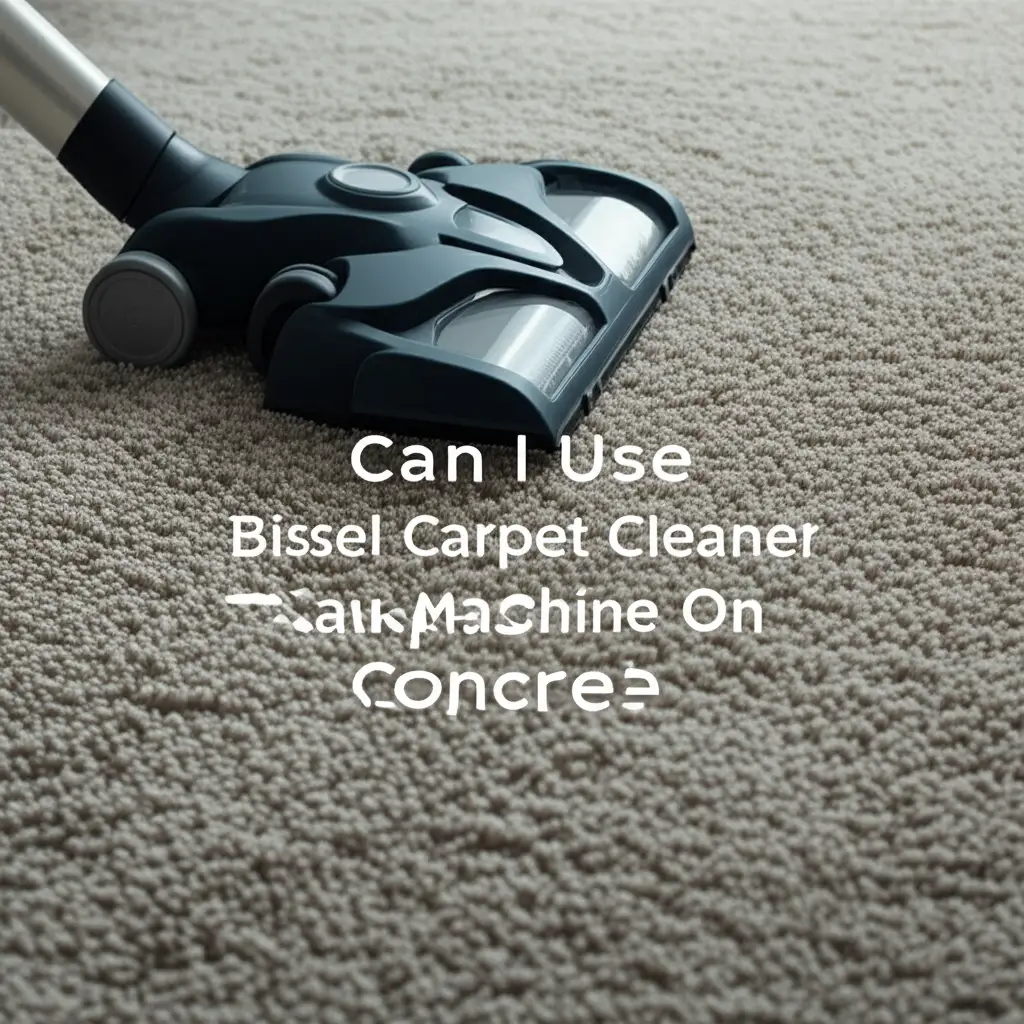 Can I Use Bissel Carpet Cleaner Machine On Concrete