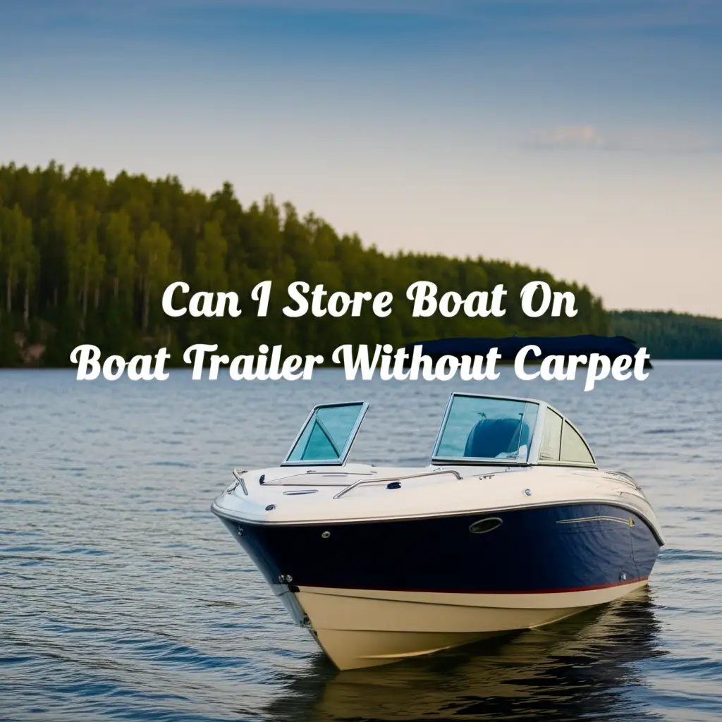 Can I Store Boat On Boat Trailer Without Carpet