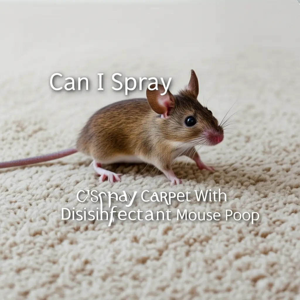 Can I Spray Carpet With Disinfectant Mouse Poop