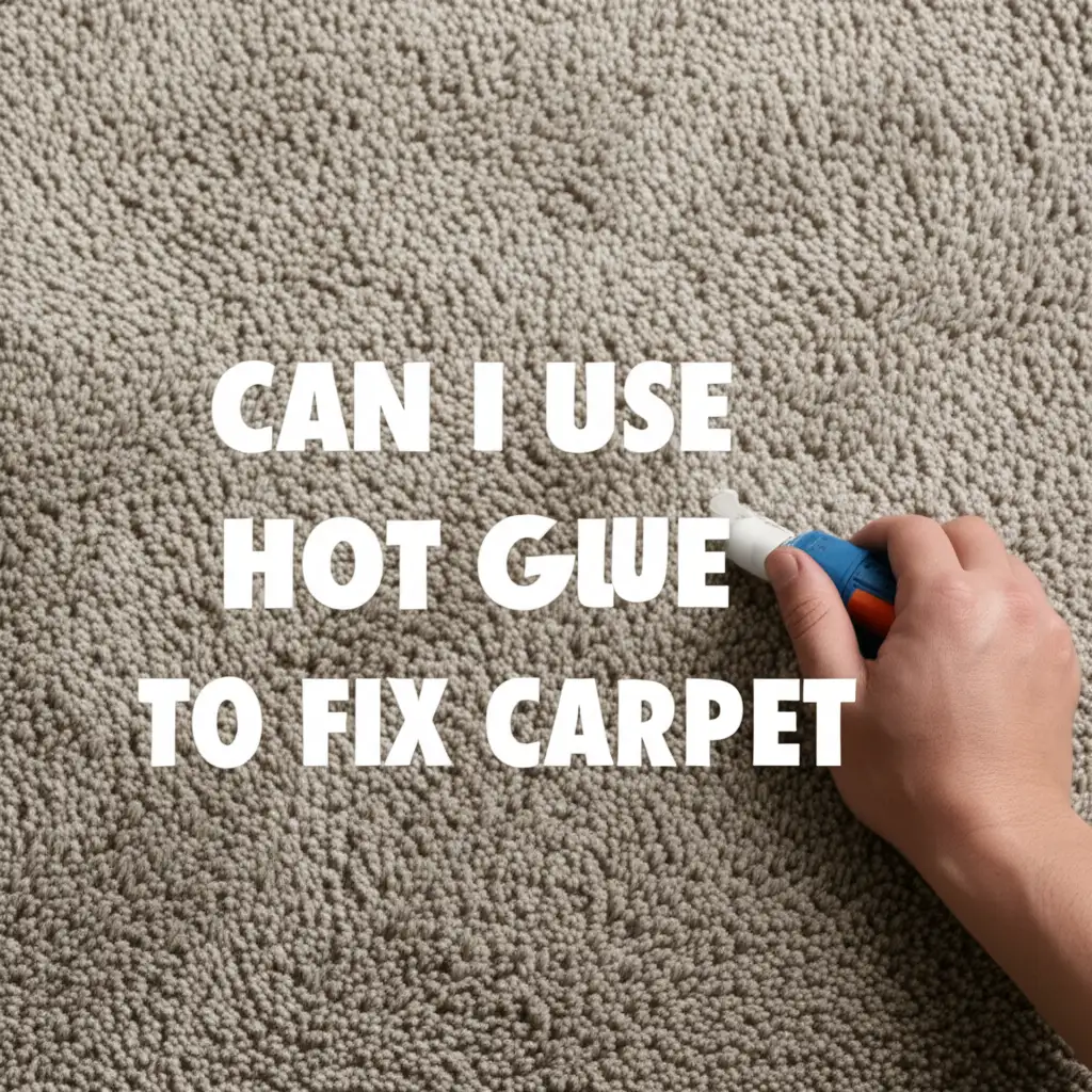 Can I Use Hot Glue To Fix Carpet