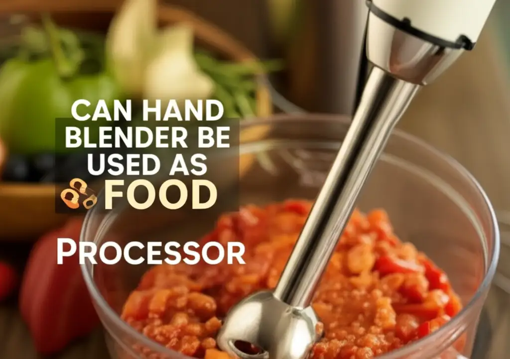Can Hand Blender Be Used As Food Processor