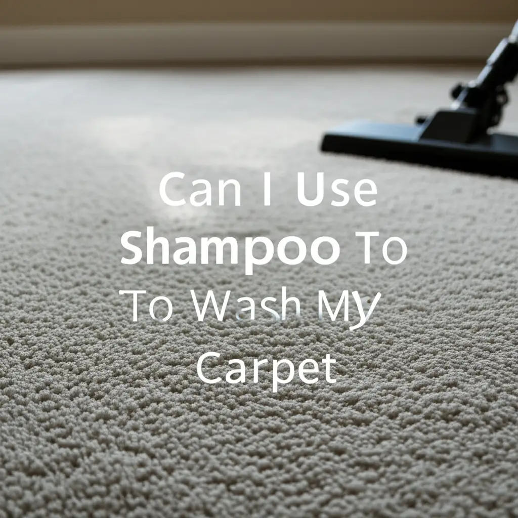 Can I Use Shampoo To Wash My Carpet