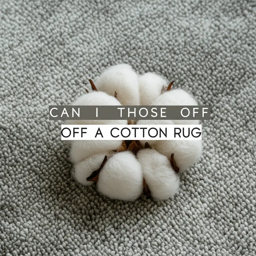 Can I Those Off A Cotton Rug
