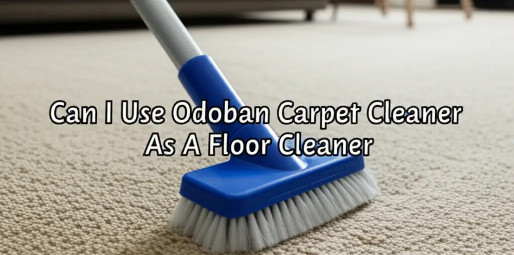 Can I Use Odoban Carpet Cleaner As A Floor Cleaner