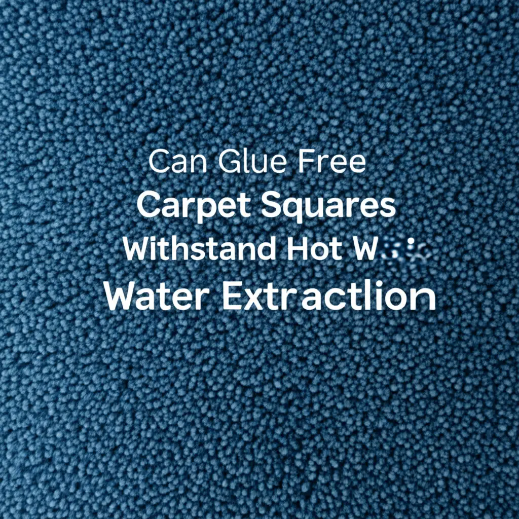 Can Glue Free Carpet Squares Withstand Hot Water Extraction