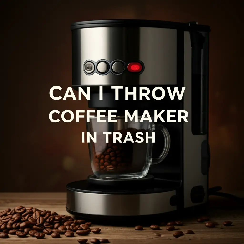 Can I Throw Coffee Maker In Trash
