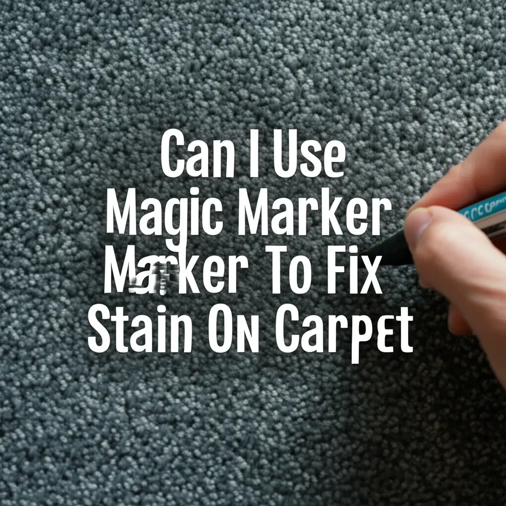Can I Use Magic Marker To Fix Stain On Carpet