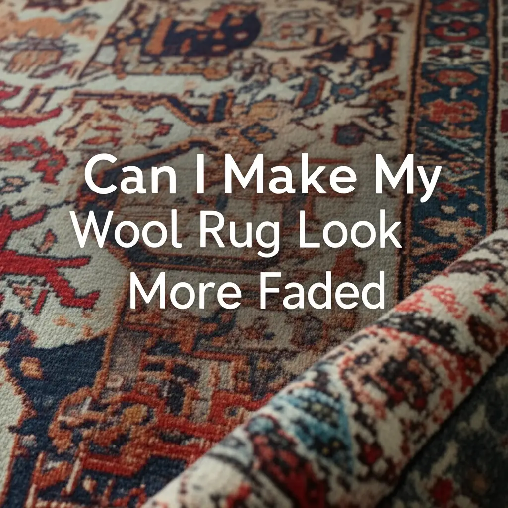 Aging Your Wool Rug for a Faded Look