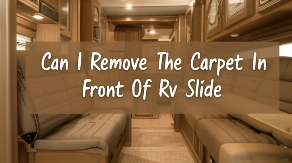 Can I Remove The Carpet In Front Of Rv Slide