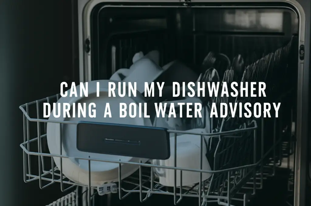 Can I Run My Dishwasher During A Boil Water Advisory