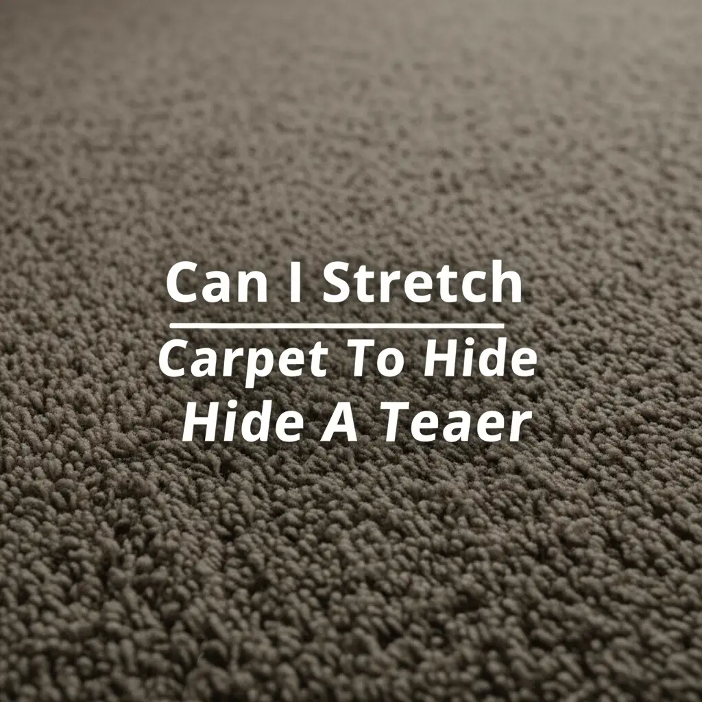 Can I Stretch Carpet To Hide A Teaer