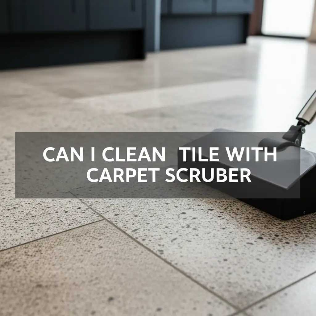 Can I Clean Tile With Carpet Scruber