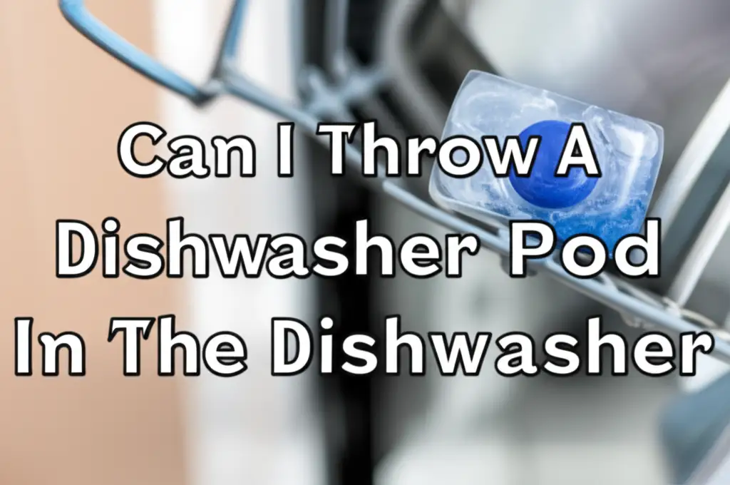 Can I Throw A Dishwasher Pod In The Dishwasher