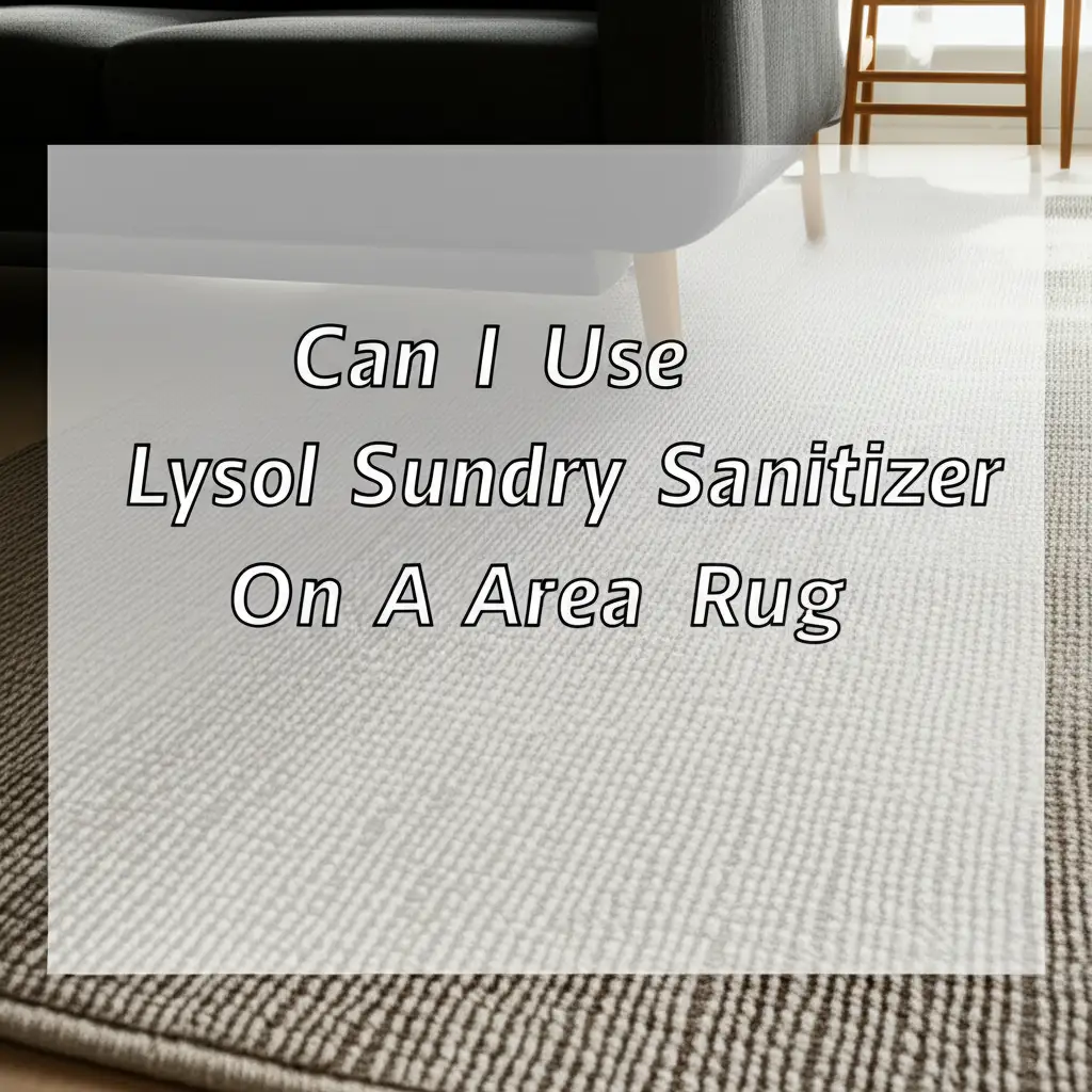 Can I Use Lysol Sundry Sanitizer On A Area Rug
