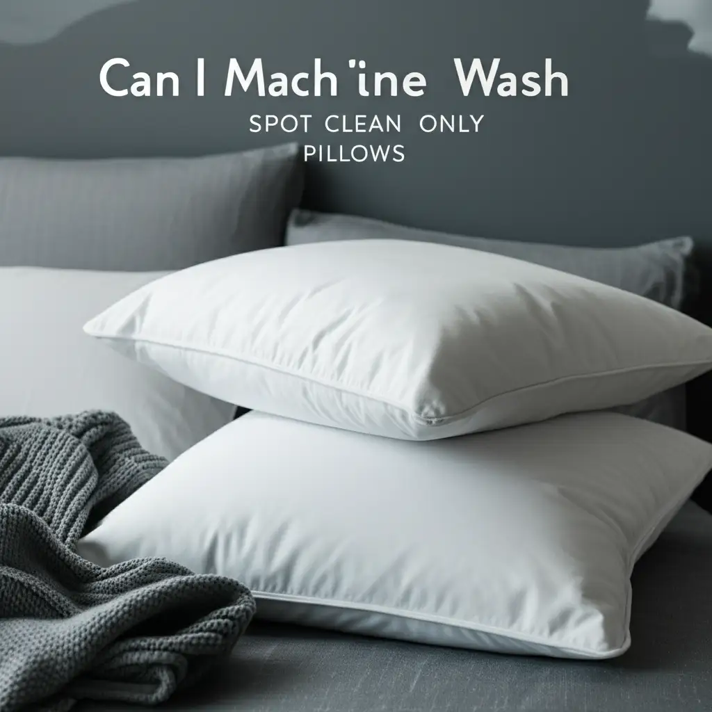 Can I Machine Wash Spot Clean Only Pillows