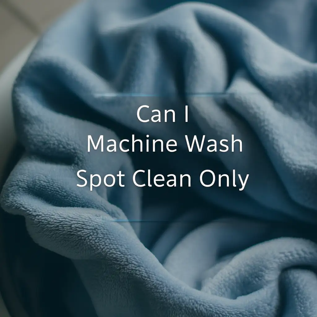 Can I Machine Wash Spot Clean Only