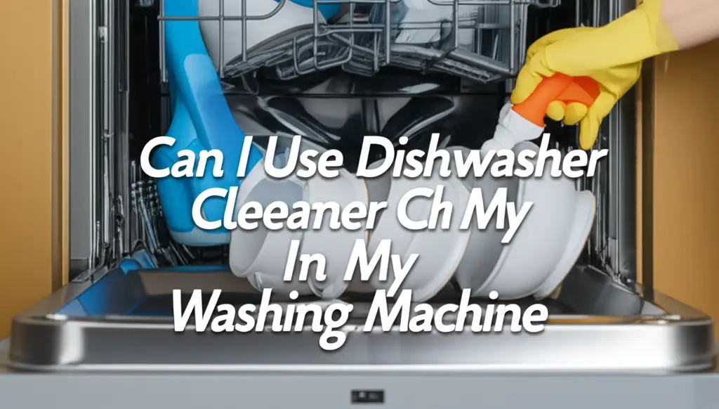 Can I Use Dishwasher Cleaner In My Washing Machine